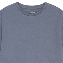 Birkholm Peplum Rib Bluse Støvet Blå